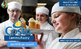 Commis Pastry for Costa Crociere