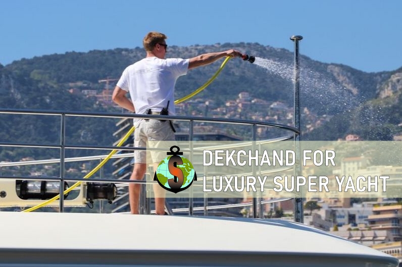 Deckhand for work on board Luxury Super Yacht - 88 m. in Monaco