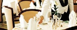 Restaurant waiter job on cruise ship for the Company Hapag Lloyd
