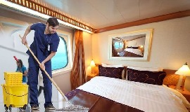 Steward for work on luxury floating hotel 